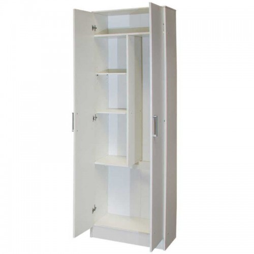 Imagen miniatura Escobero Platinum 3093 2 Puertas 4 Estantes 1.83 M Blanco