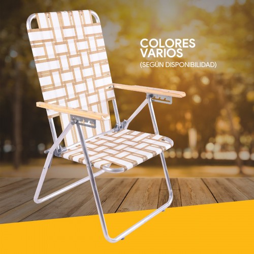 Imagen miniatura Reposera Descansar 80001 Aluminio 5 Posiciones