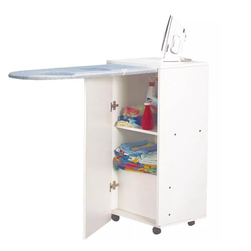 Mueble Planchador Platinum 3081 Con Ruedas Y 1 Puerta