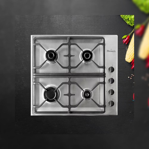 Imagen miniatura Anafe A Gas Empotrable Florencia 6748i 60 Cm Encendido Inox