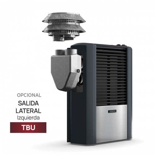 Calefactor Tbu Coppens 4000 Cal Salida Vertical Izquierda