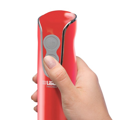Imagen miniatura Batidora Mixer Minipimer Liliana Twistmix 450w Vaso Batidor Rojo