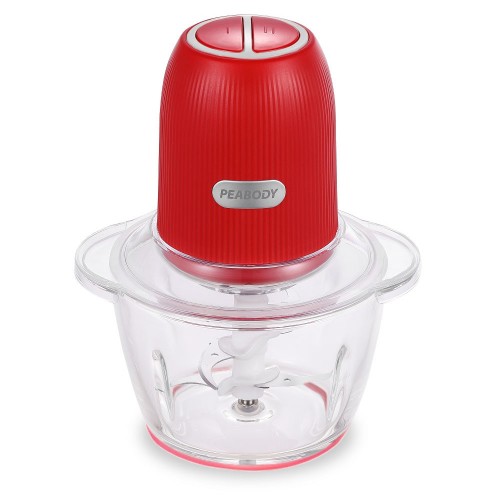 Picadora De Alimentos Peabody Cp120r 350w Bowl Vidrio 1.2l