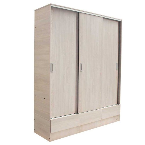 Placard Ropero Platinum 633 1,80 Mts Puerta Corrediza Gris Andino