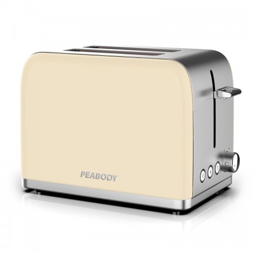 Tostadora Eléctrica Peabody Pe-t387 6 Niveles 2 Band Inox Marfil