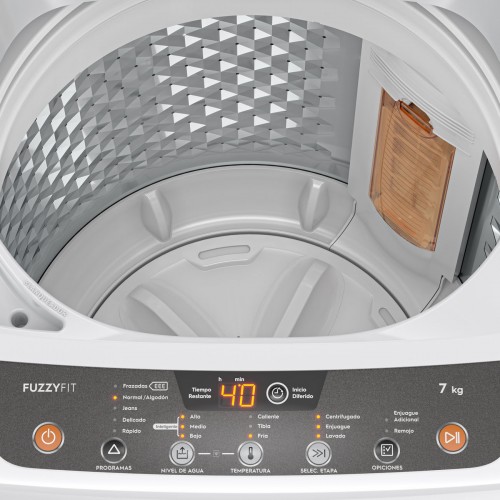 Imagen miniatura Lavarropas Autom&aacute;tico Gafa Fuzzy Fit 7 Kg 760 Rpm Blanco