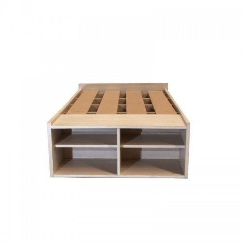 Imagen miniatura Cama 1 Plaza Platinum 952 0.90m Con Espacio De Guardado Gris Andino