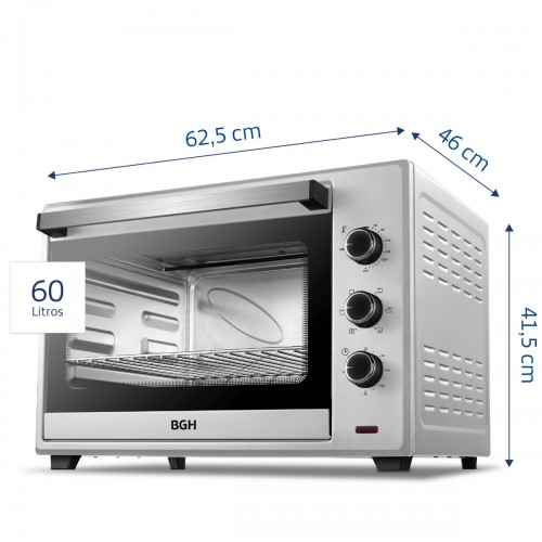 Imagen miniatura Horno Electrico Bgh Bhe60s22 60lts Conveccion 2200w