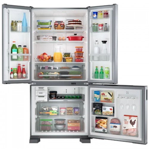 Imagen Heladera No Frost Inverter Whirlpool Wro85ak 554 Lts Inox