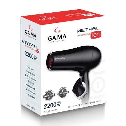Imagen miniatura Secador De Pelo Gama Mistral Ceramic Ion 2200w 2 Vel