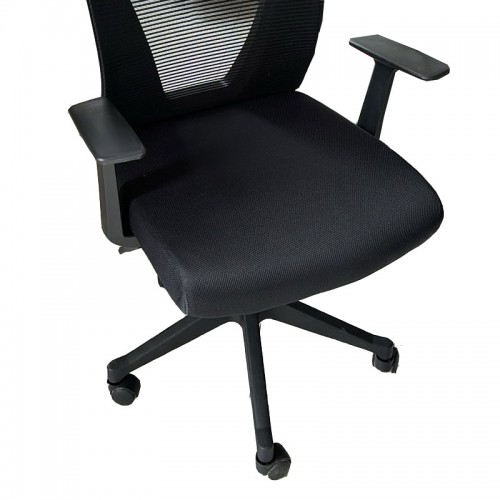 Imagen miniatura Sillón De Oficina Pir-var Se-039h Apoyacabeza Resp Alto Tela Negra