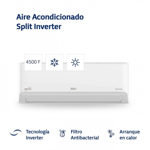 Imagen miniatura Aire Acond Split Inverter Bgh Bsi65wcgt 6500w Fr&iacute;o&sol;calor