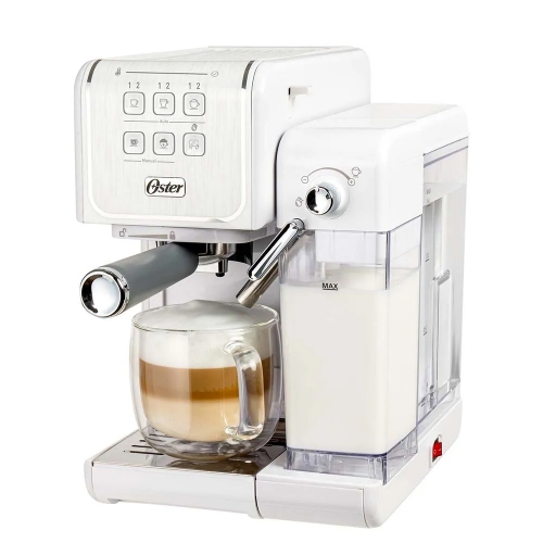 Imagen miniatura Cafetera Expreso Oster Bvstem6801 19 Bar Para C&aacute;psulas Blanca