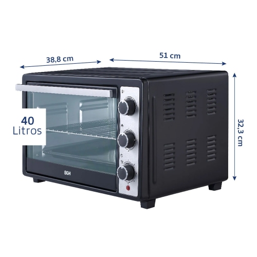Imagen miniatura Horno Electrico Bgh Bhe40m23n 40 Lts