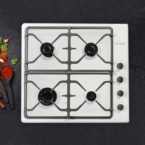 Imagen miniatura Anafe A Gas Empotrable Florencia 6746b 60cm Encendido Blanco