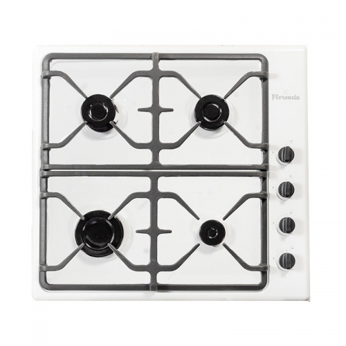 Anafe A Gas Empotrable Florencia 6746b 60cm Encendido Blanco