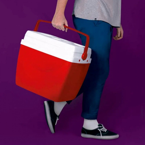 Imagen miniatura Heladera Conservadora Térmica Mor 34 Lts Roja