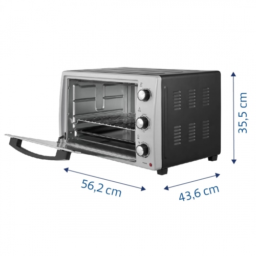 Imagen miniatura Horno Eléctrico Tramontina Silver Cook 55 Lts Plateado