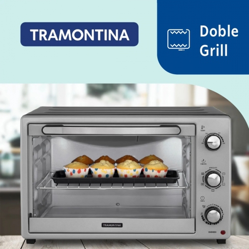 Imagen miniatura Horno Eléctrico Tramontina Silver Cook 55 Lts Plateado