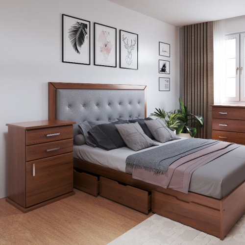 Imagen miniatura Respaldo 2 Plazas Inmacol 119 1,6 M Castaño Ecocuero Grafito