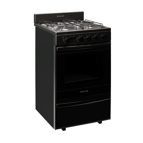 Cocina Multigas Volcan 87663vm 4h 55cm Negro