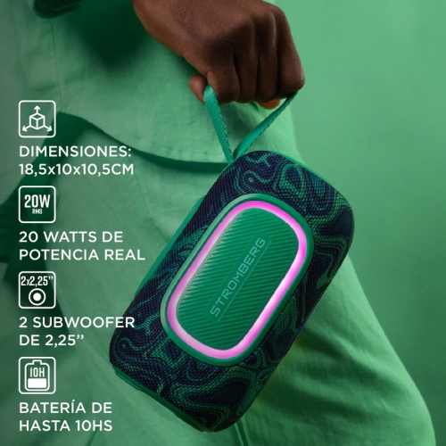 Imagen Parlante Portátil Stromberg Burst 2 Bluetooth 20w
