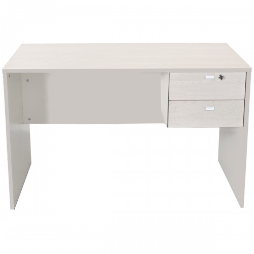 Imagen miniatura Escritorio Platinum 502 1.2mts 2 Cajones Con Cerradura Gris Andino