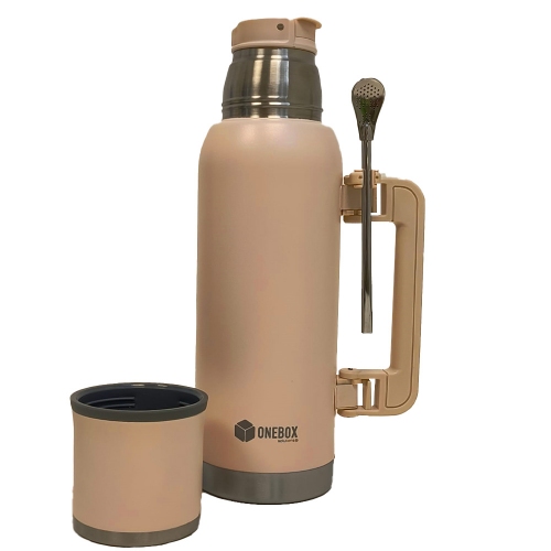 Termo Onebox Acero Inoxidable 1lts Pink White