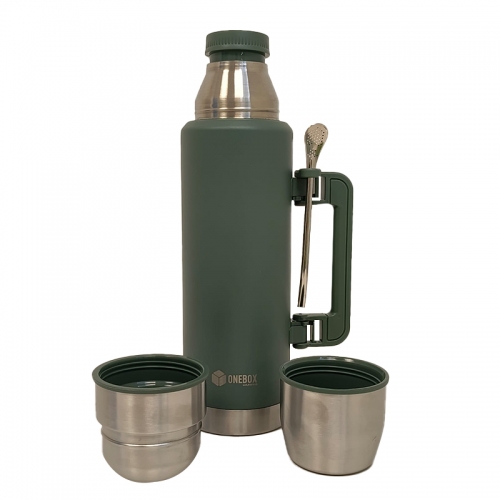 Termo Onebox Acero Inoxidable 1.2lts Verde