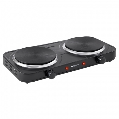 Imagen miniatura Anafe Electrico Kanji Kjh-hp2200bd 2 Hornallas 2200w Termost