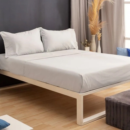 Juego De Sabana Casablanca 144 Hilos 1 1/2 Plaza White