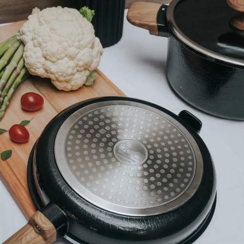 Imagen miniatura Bateria De Cocina Ucci 4 Piezas Aluminio Black