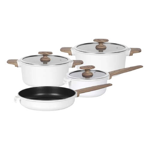 Bateria De Cocina Ucci 4 Piezas Aluminio White