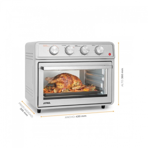 Imagen miniatura Horno Electrico Con Freidora De Aire Atma 91hgfa2323pi 1800w