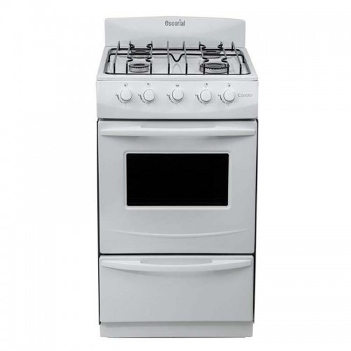 Cocina Escorial Candor 4h 50cm Blanca Gas Envasado