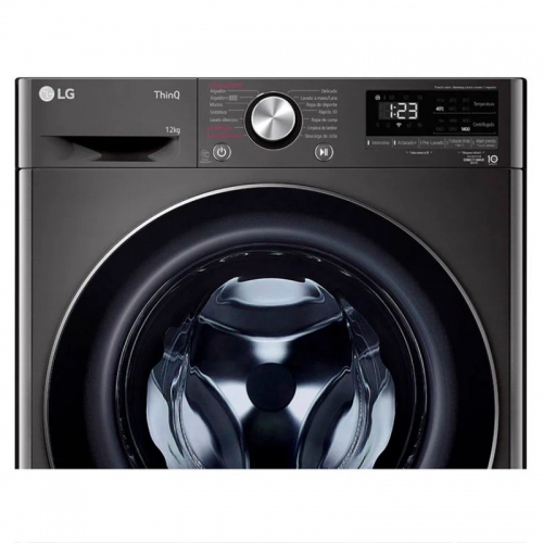 Imagen miniatura Lavarropas Autom Inverter LG WM12BVC4S6 12K 1400RPM Negro