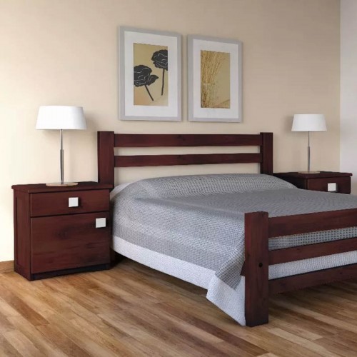 Imagen miniatura Mesa De Luz Inmacol 205 Madera Maciza Caoba