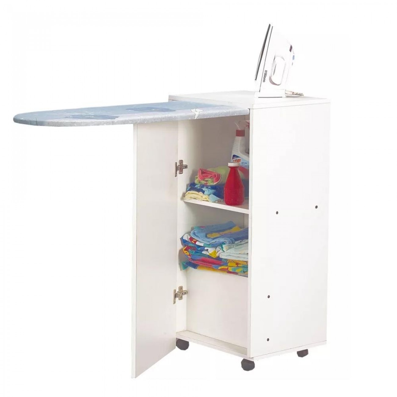 Imagen Mueble Planchador Platinum 3081 Con Ruedas Y 1 Puerta