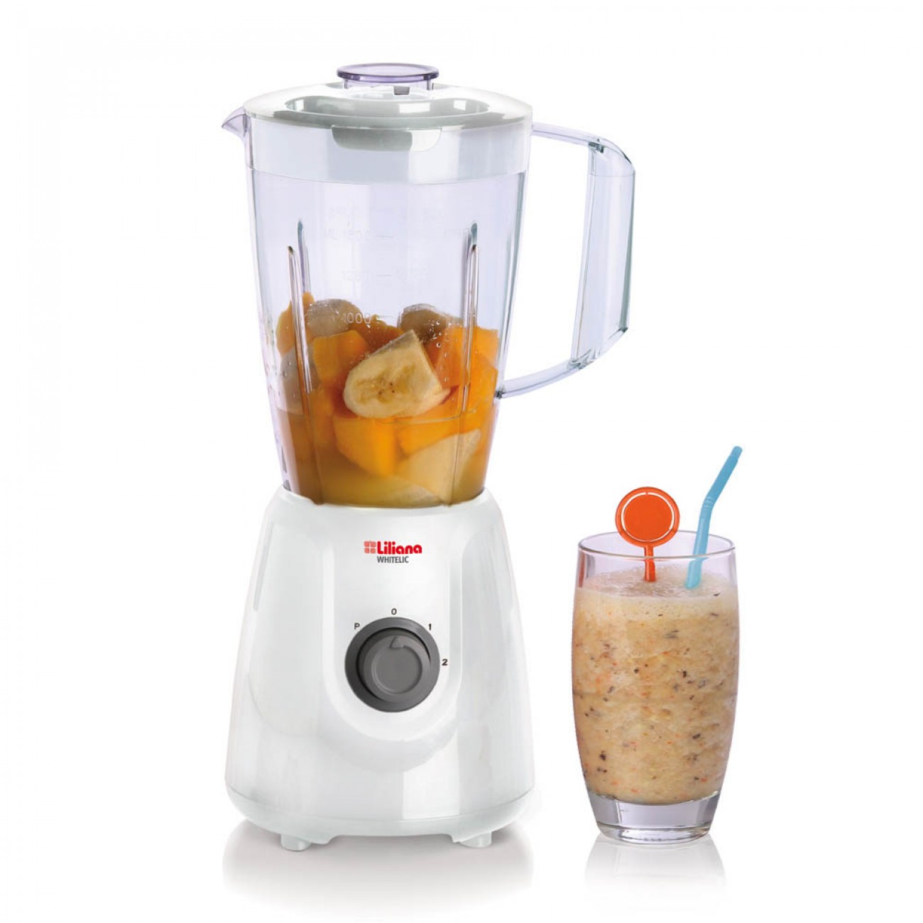 Imagen Licuadora Liliana Whitelic Al100 500w 1.5 Lts