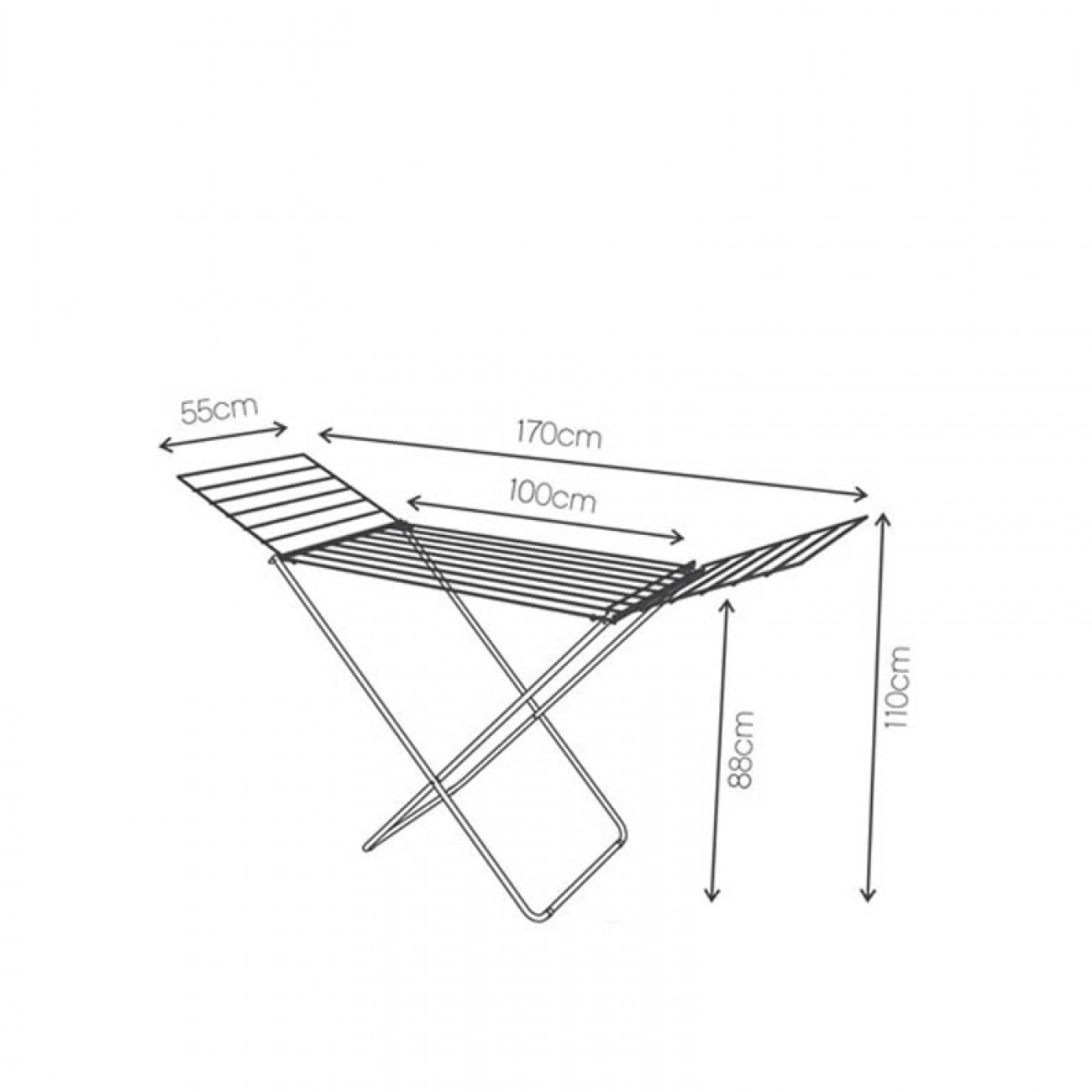 Imagen Tender Para Ropa Nakan Tesa-9v 9 Varillas Con Alas