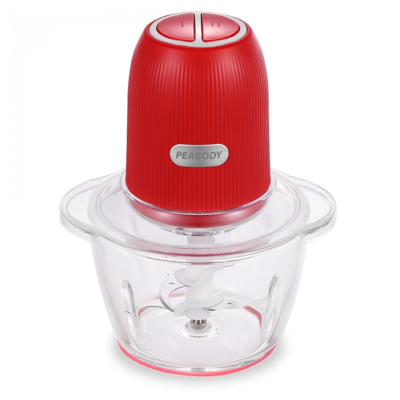 Imagen Picadora De Alimentos Peabody Cp120r 350w Bowl Vidrio 1.2l