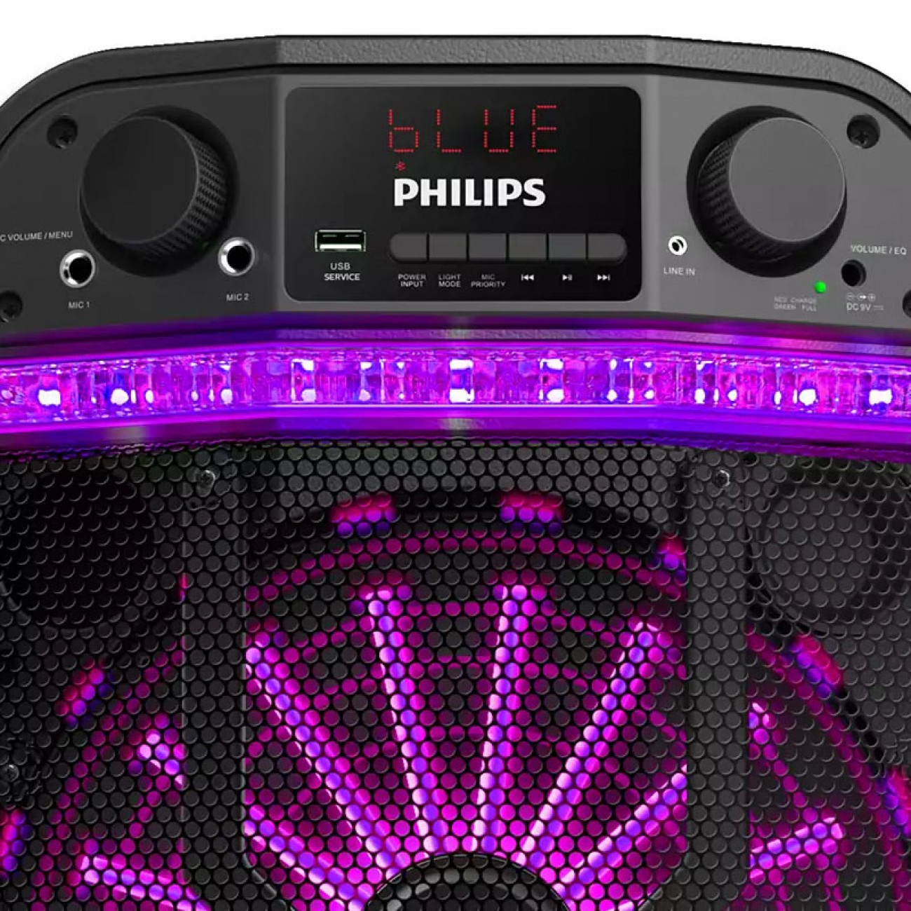 Imagen Parlante Port&aacute;til Philips Tax2206/77 20w Rms Karaoke Luces