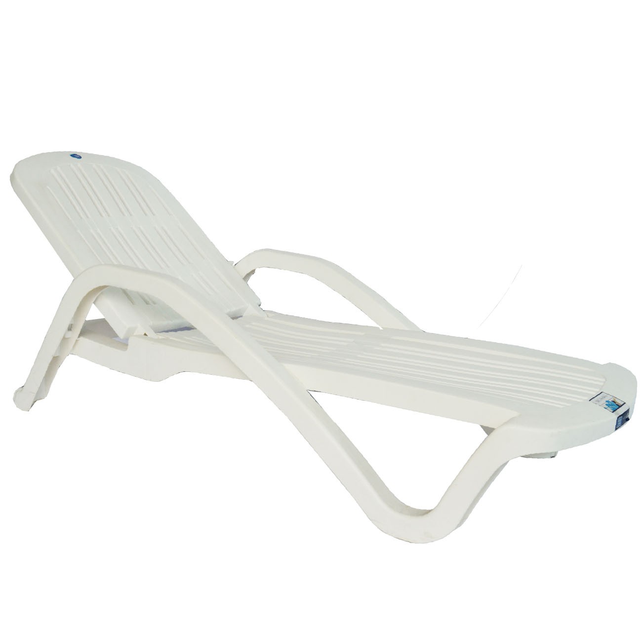 Imagen Reposera Pl&aacute;stica De Jard&iacute;n Voss 2000 Miami 5 Posiciones Blanca