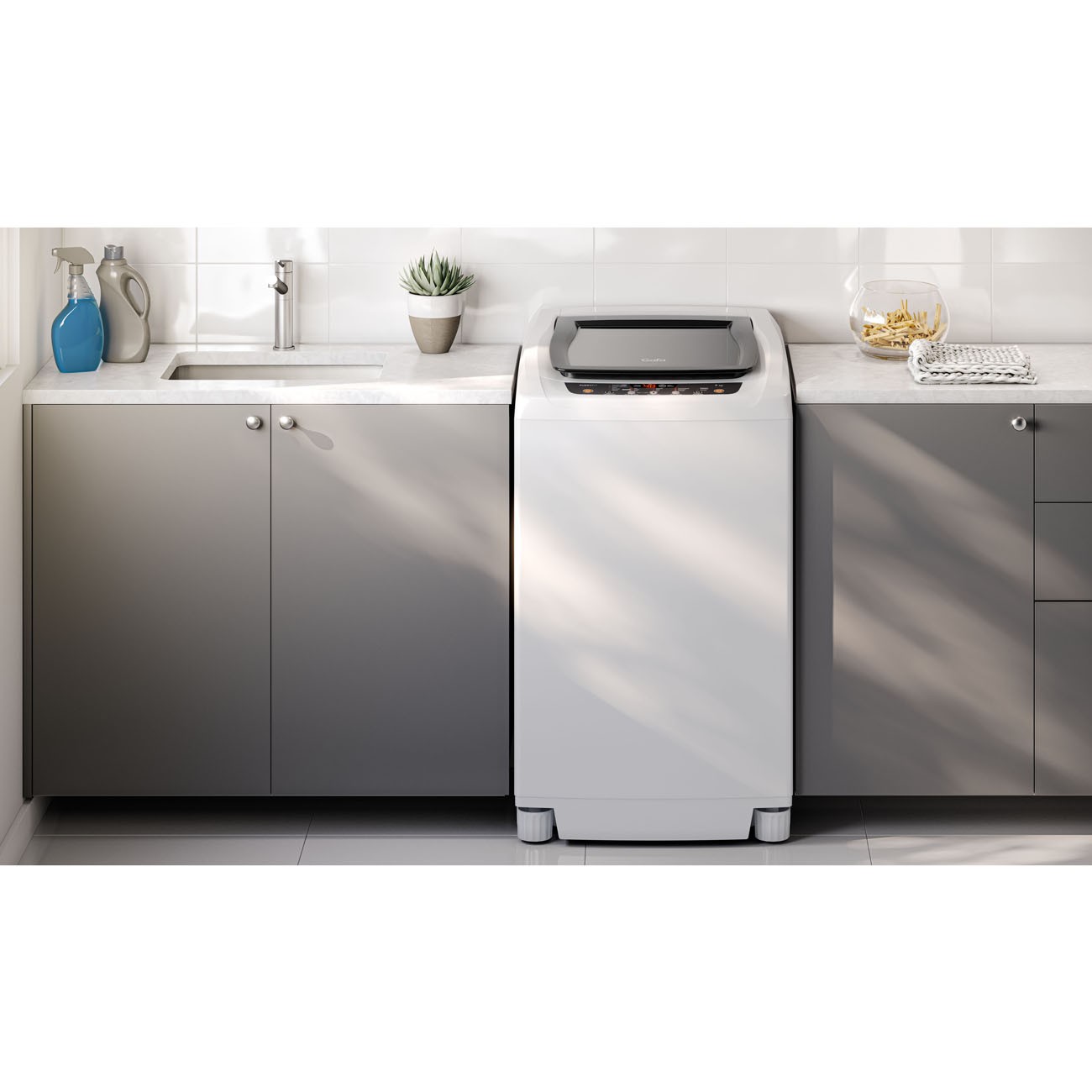 Imagen Lavarropas Autom&aacute;tico Gafa Fuzzy Fit 7 Kg 760 Rpm Blanco