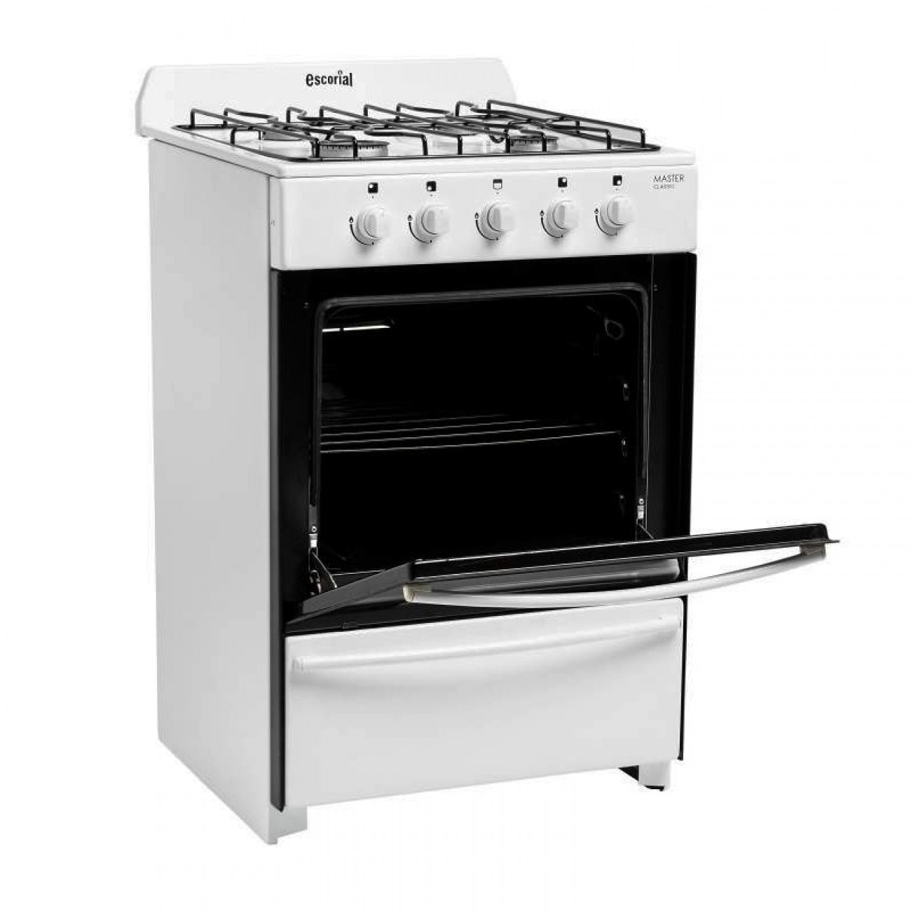 Imagen Cocina Escorial Master Classic 4h 56 Cm Blanca Gas Envasado