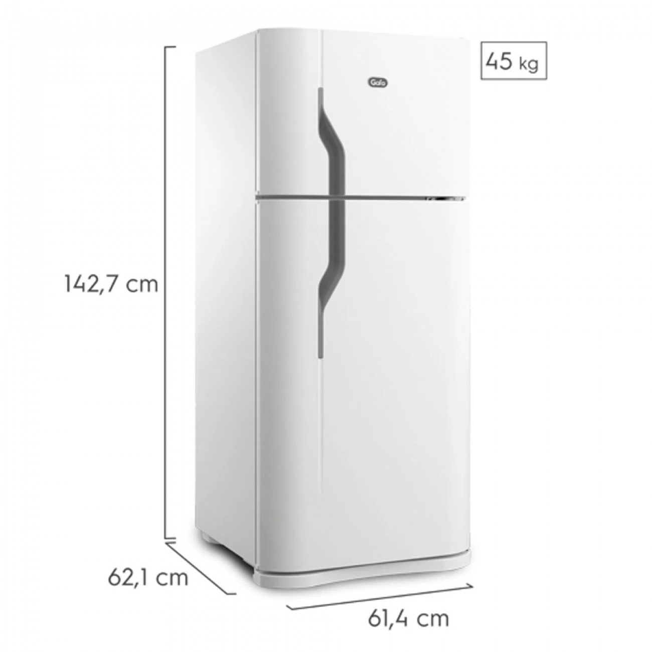 Imagen Heladera Con Freezer Gafa Hgf358afb 282 Lts Blanca