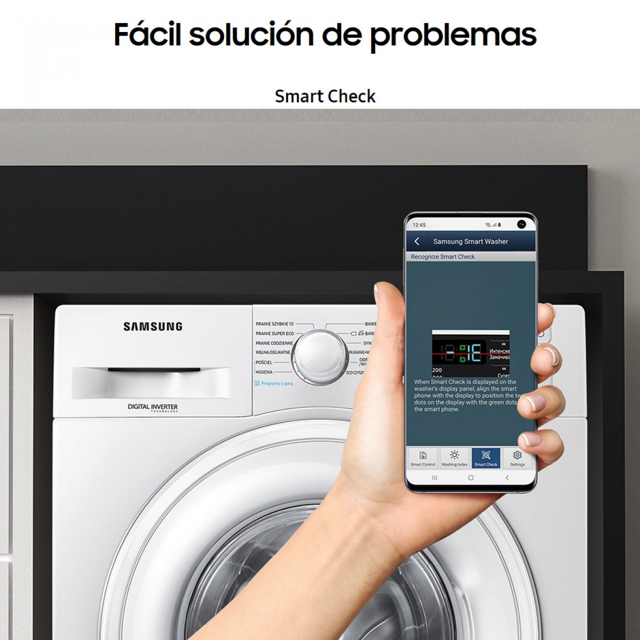 Imagen Lavarropas Autom&aacute;tico Inverter Samsung Ww65a Silver 6&period;5 Kg