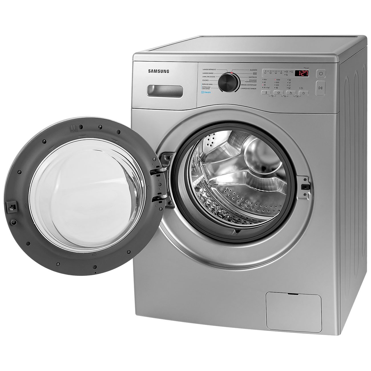 Imagen Lavarropas Autom&aacute;tico Inverter Samsung Ww65a Silver 6&period;5 Kg