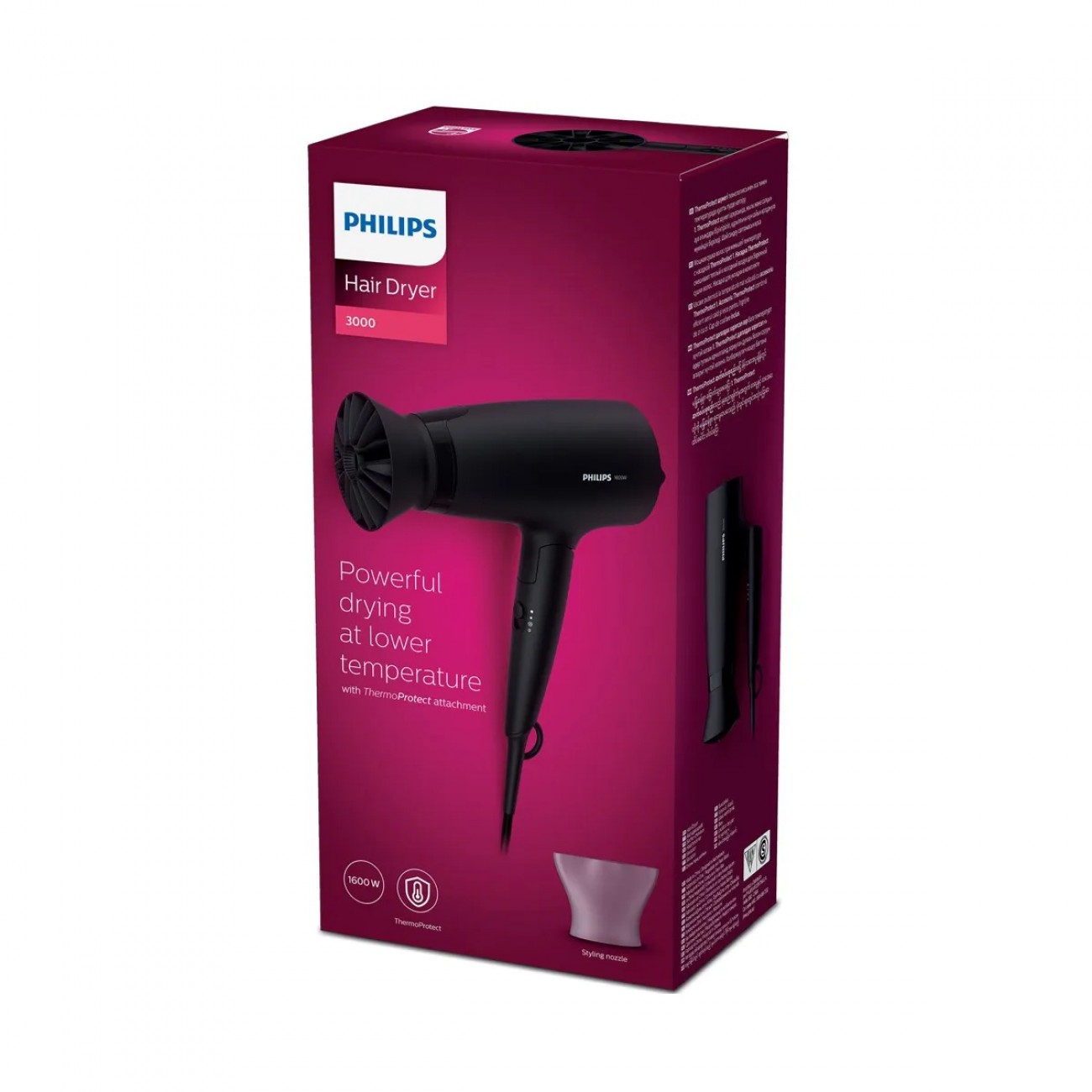 Imagen Secador De Pelo Philips Bhd308/10 1600w 3 Temper 3 Vel