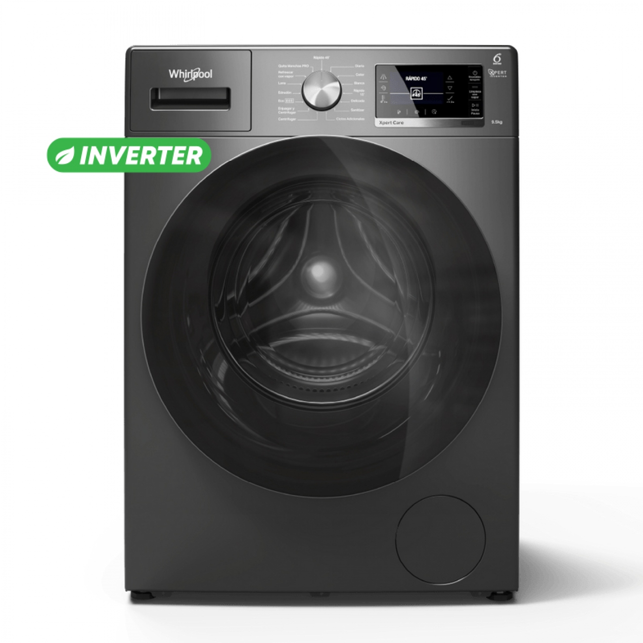 Imagen Lavasecarropas Whirlpool Wnc95as 9.5/6 Kg 1400 Rpm Inverter